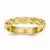 14k Yellow Gold Polished & Diamond-Cut Double Rope Wedding Band