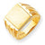 14k Yellow Gold Men's signet Ring