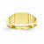 14k Yellow Gold Rectangular Baby Signet Ring