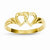 14k Yellow Gold Heart Ring