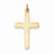 14k Gold Polished Cross Pendant, Exquisite Pendants for Necklace