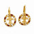 Gold-tone Blessed Flower of the Lily Earrings