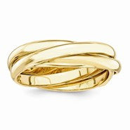 14k Yellow Gold Polished Rolling Ring