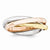 14k Tri-color Polished Rolling Ring