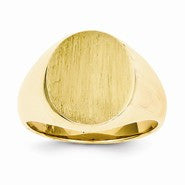 14k Yellow Gold Signet Ring