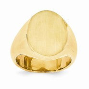 14k Yellow Gold Men's Signet Ring