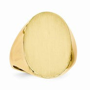 14k Yellow Gold Men's Signet Ring