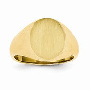 14k Yellow Gold Men's Signet Ring