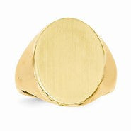 14k Yellow Gold Men's Signet Ring