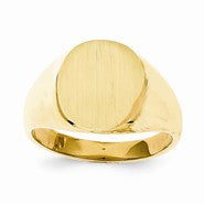 14k Yellow Gold Men's Signet Ring