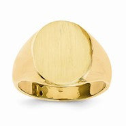 14k Yellow Gold Men's Signet Ring