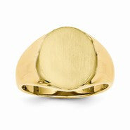 14k Yellow Gold Men's Signet Ring