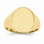 14k Yellow Gold Men's Signet Ring