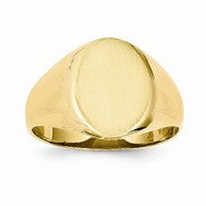 14k Yellow Gold Men's Signet Ring