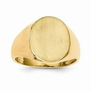 14k Yellow Gold Men's Signet Ring