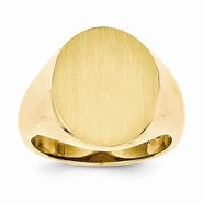 14k Yellow Gold Men's Signet Ring