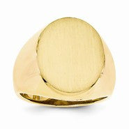 14k Yellow Gold Men's Signet Ring