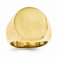 14k Yellow Gold Men's Signet Ring