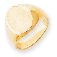 14k Yellow Gold Men's Signet Ring