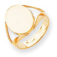 14k Yellow Gold Signet Ring