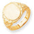 14k Yellow Gold Men's Signet Ring