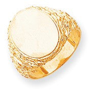 14k Yellow Gold Men's Signet Ring