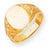 14k Yellow Gold Men's Signet Ring