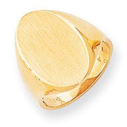 14k Yellow Gold Signet Ring