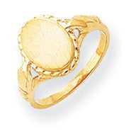 14k Yellow Gold Signet Ring