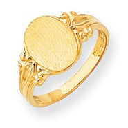 14k Yellow Gold Signet Ring