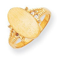 14k Yellow Gold Signet Ring