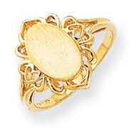 14k Yellow Gold Signet Ring