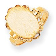 14k Yellow Gold Signet Ring