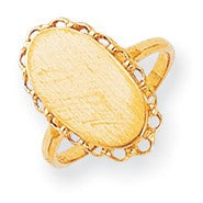 14k Yellow Gold Signet Ring