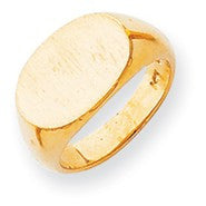 14k Yellow Gold Signet Ring