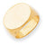 14k Yellow Gold Men's Signet Ring