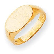 14k Yellow Gold Signet Ring