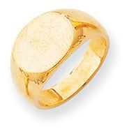 14k Yellow Gold Signet Ring