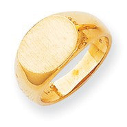 14k Yellow Gold Signet Ring