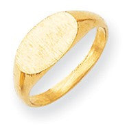 14k Yellow Gold Signet Ring