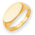 14k Yellow Gold Men's Signet Ring