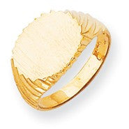 14k Yellow Gold Signet Ring