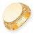 14k Yellow Gold Men's Signet Ring