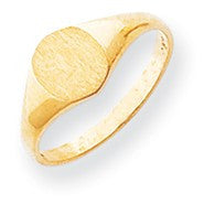 14k Yellow Gold Signet Ring