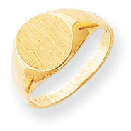 14k Yellow Gold Signet Ring