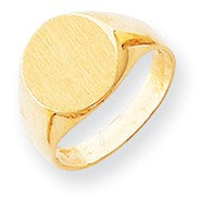 14k Yellow Gold Signet Ring