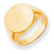 14k Yellow Gold Signet Ring