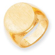 14k Yellow Gold Men's Signet Ring