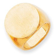 14k Yellow Gold Men's Signet Ring