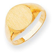 14k Yellow Gold Signet Ring